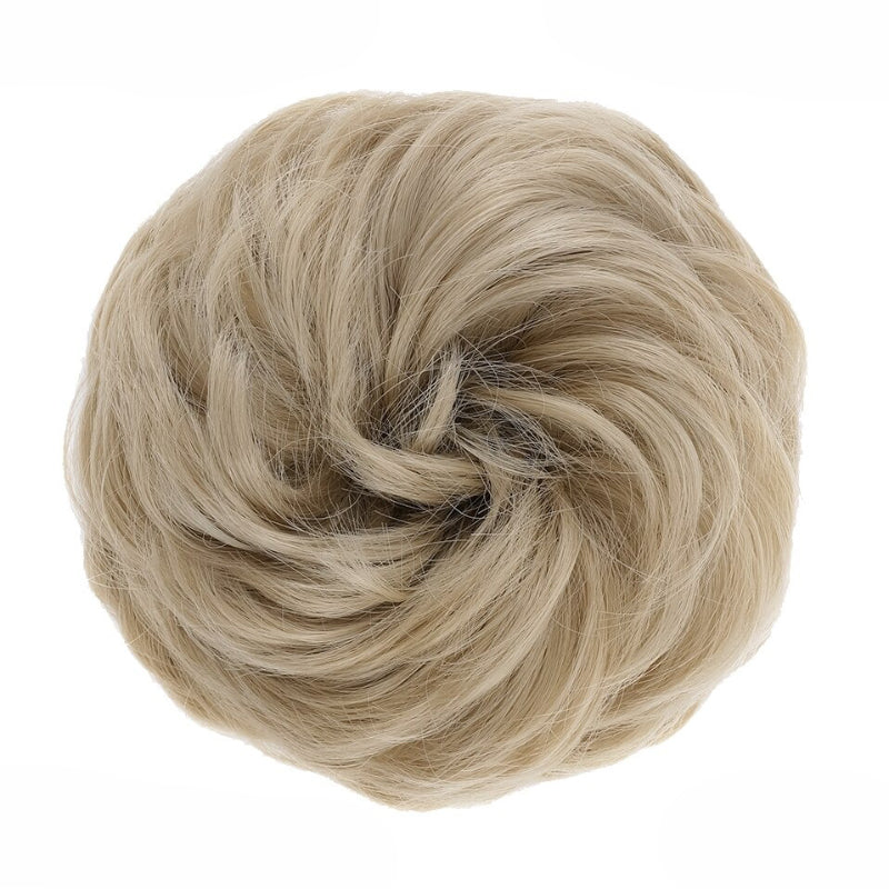 Cleo Women's Ponytail Extensions | Curly Messy Bun Style 14