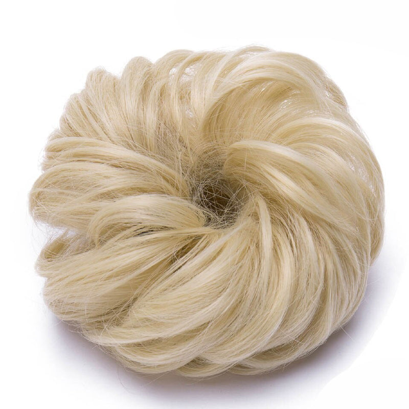 Cleo Women's Ponytail Extensions | Curly Messy Bun Style 21
