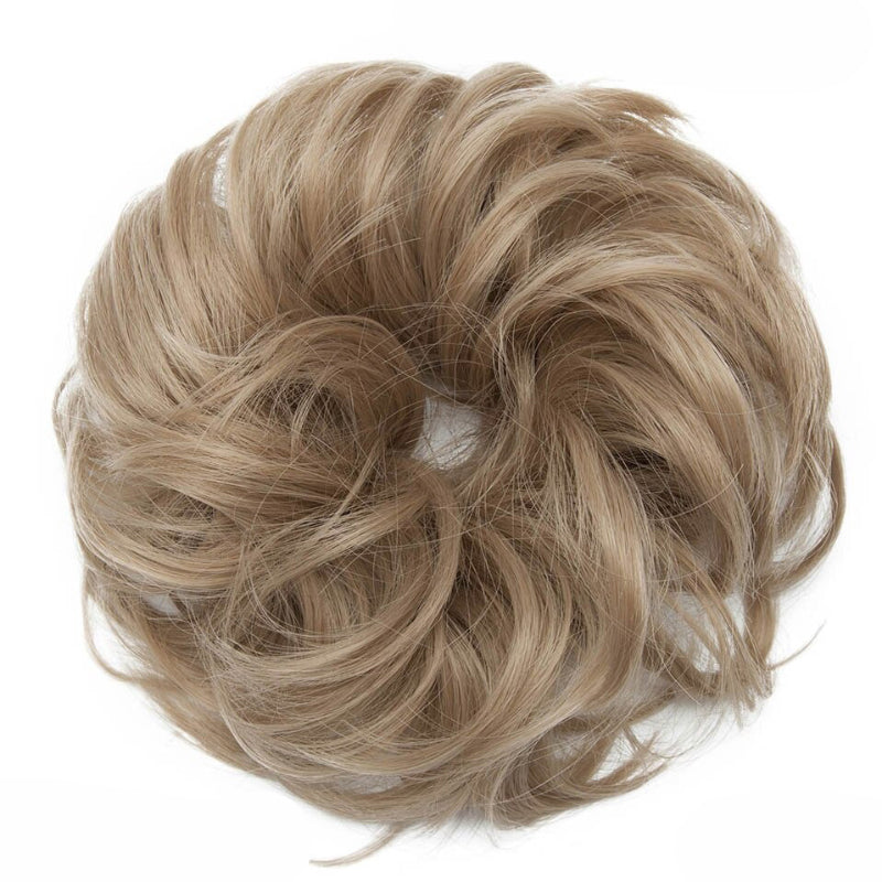 Cleo Women's Ponytail Extensions | Curly Messy Bun Style 26