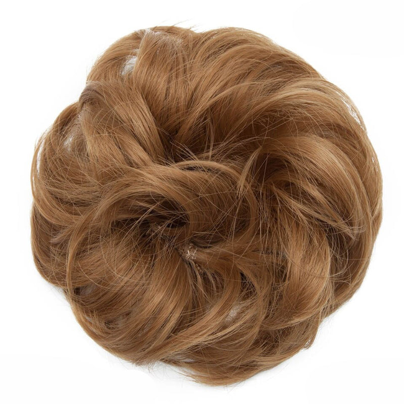 Cleo Women's Ponytail Extensions | Curly Messy Bun Style 29