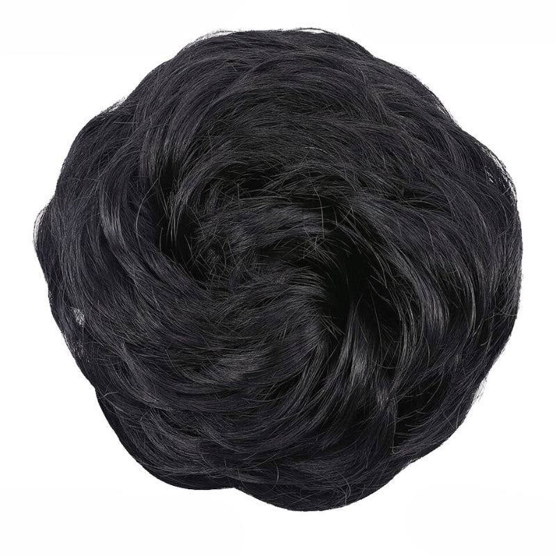 Cleo Women's Ponytail Extensions | Curly Messy Bun Style 30