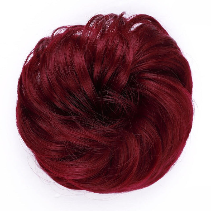 Cleo Women's Ponytail Extensions | Curly Messy Bun Style 43