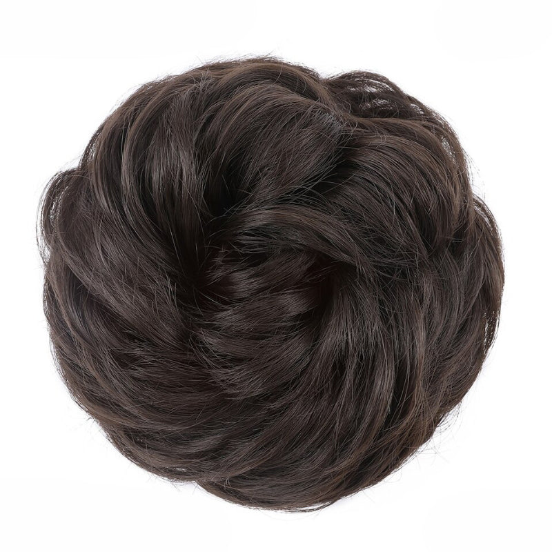 Cleo Women's Ponytail Extensions | Curly Messy Bun Style 46