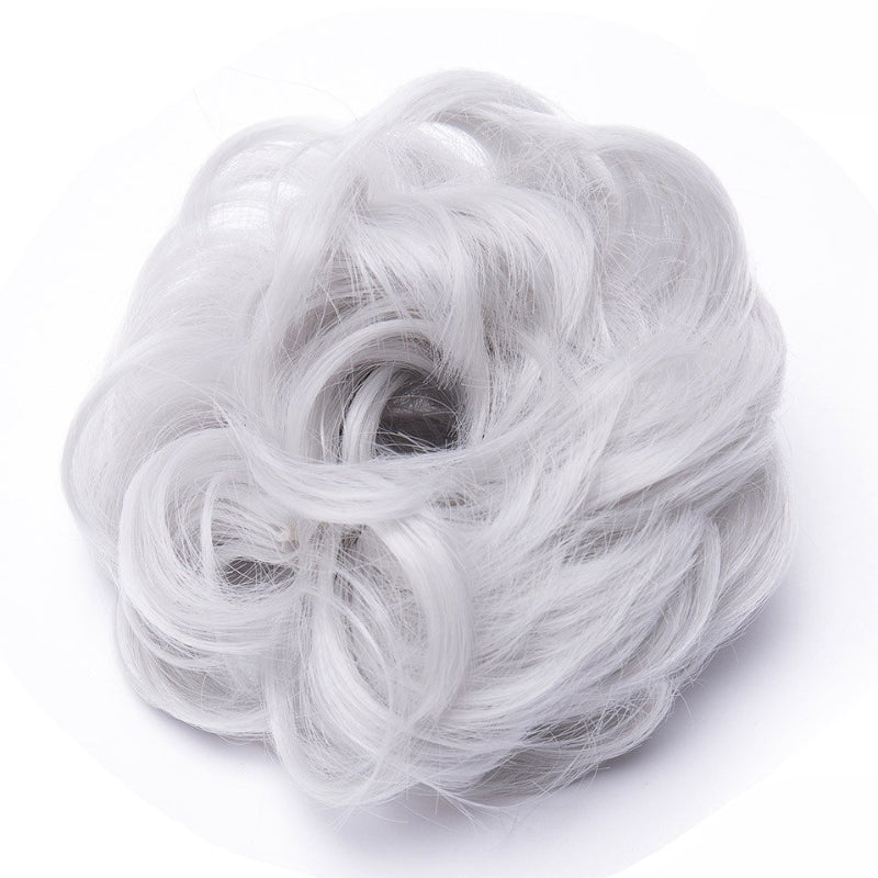 Cleo Women's Ponytail Extensions | Curly Messy Bun Style 69