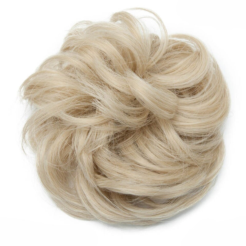 Cleo Women's Ponytail Extensions | Curly Messy Bun Style 73