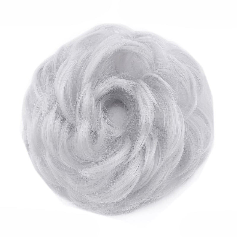 Cleo Women's Ponytail Extensions | Curly Messy Bun Style 78