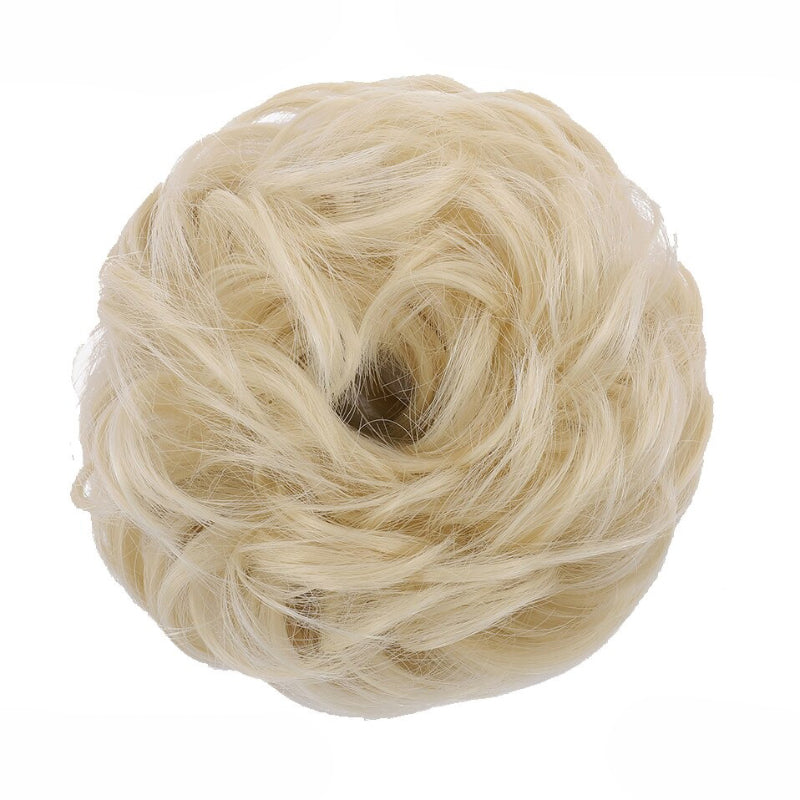 Cleo Women's Ponytail Extensions | Curly Messy Bun Style 79