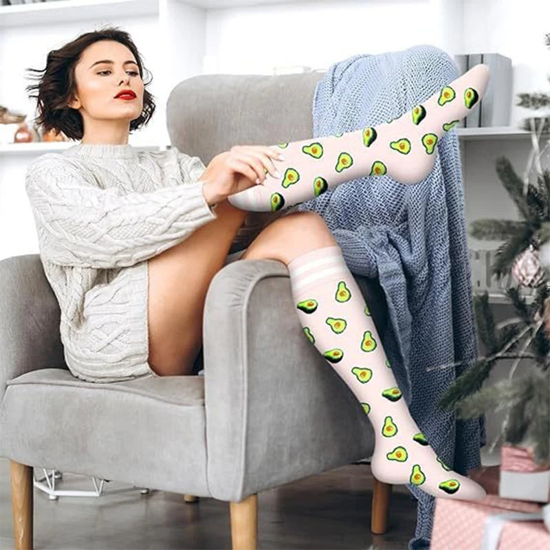 Flora Unisex Compression Stockings | Floral Design, Moderate Support 3