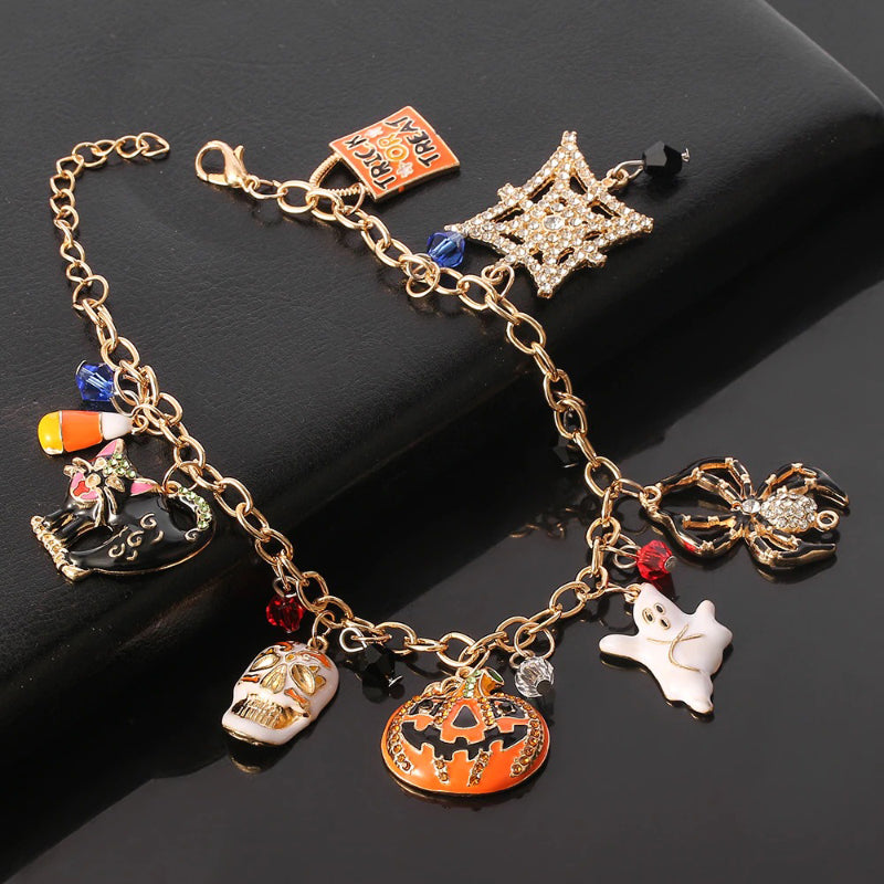 Funky Women's Charm Bracelet | Lightweight Metal with Multi-Design Charms 5