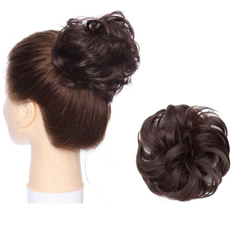 Fuzzy Women's Hair Scrunchy | High-Temperature Fiber, Effortless Bun Accessory 1