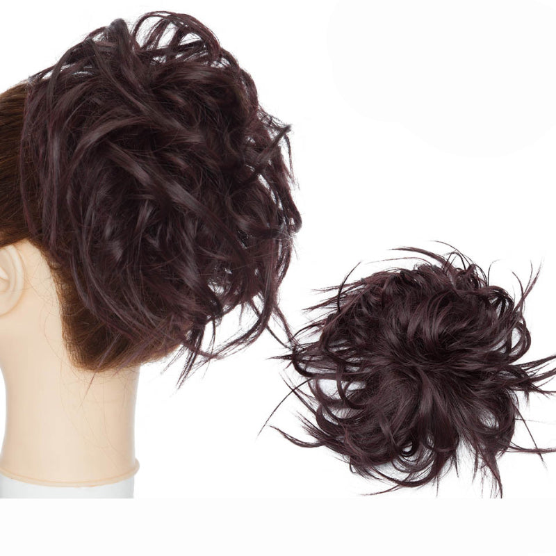 Fuzzy Women's Hair Scrunchy | High-Temperature Fiber, Effortless Bun Accessory 10