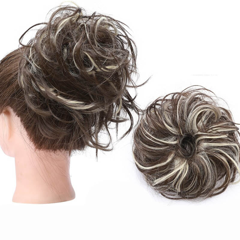 Fuzzy Women's Hair Scrunchy | High-Temperature Fiber, Effortless Bun Accessory 12