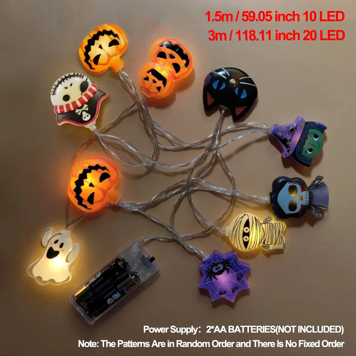 Glimmer Halloween Party Lights | Battery Powered LED, Spooky Shapes 2