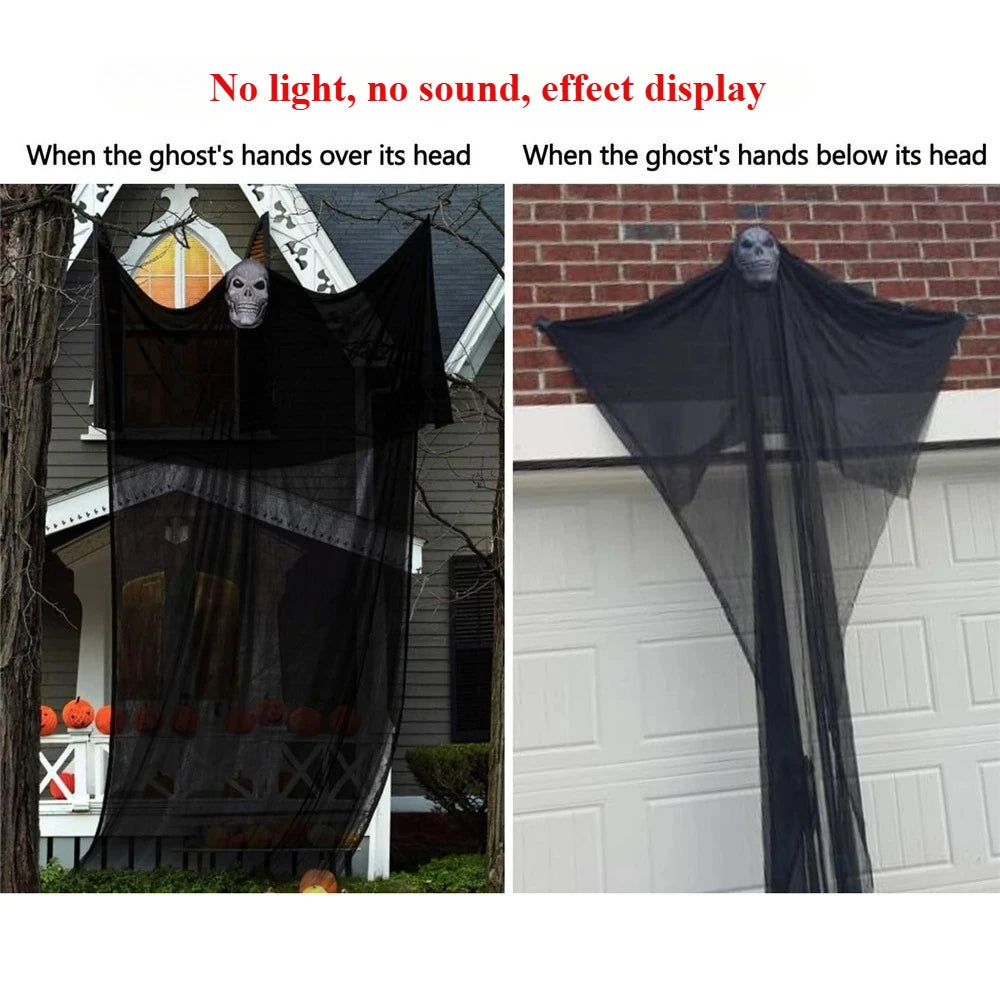 Gory Ghost Halloween Decorations | Sound & Light Effects, Indoor & Outdoor Use 2