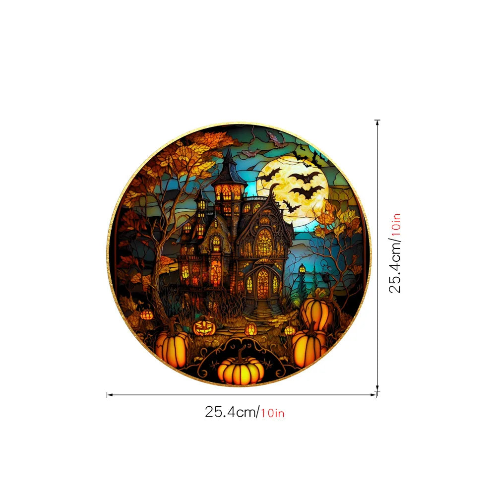 Haunted Cat Glass Stickers | Removable PVC, Halloween Decor 10