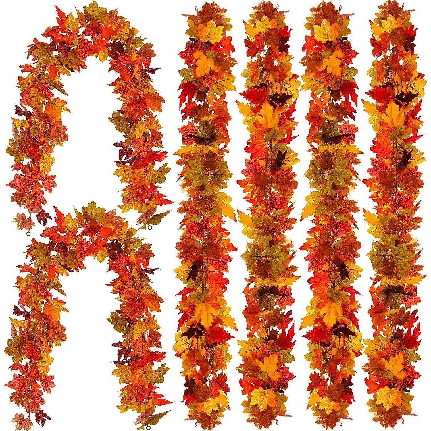 Haven Decorative Canes | High-Quality Silk Maple Leaves for Autumn Decor 16