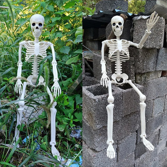 Holly Halloween Skeleton Decoration | Realistic Humanoid Model for Indoor and Outdoor Use 0