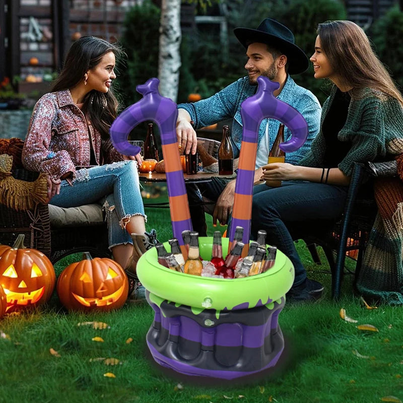 Holly Inflatable Ice Bucket | PVC Witch's Cauldron Design for Outdoor Parties 2