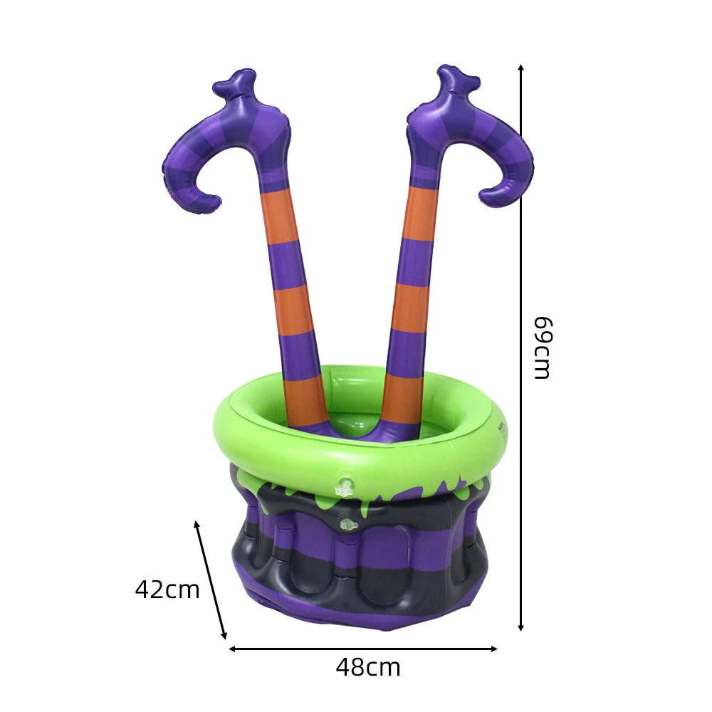 Holly Inflatable Ice Bucket | PVC Witch's Cauldron Design for Outdoor Parties 6