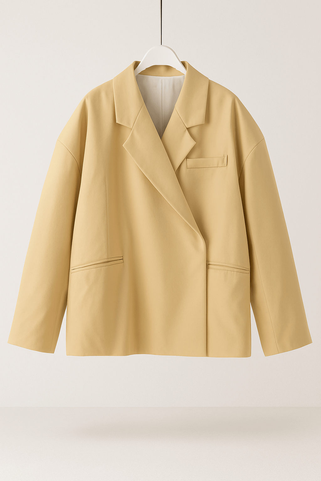 Ivy Women's Oversized Blazer | Structured Fabric, Minimalist Design 1