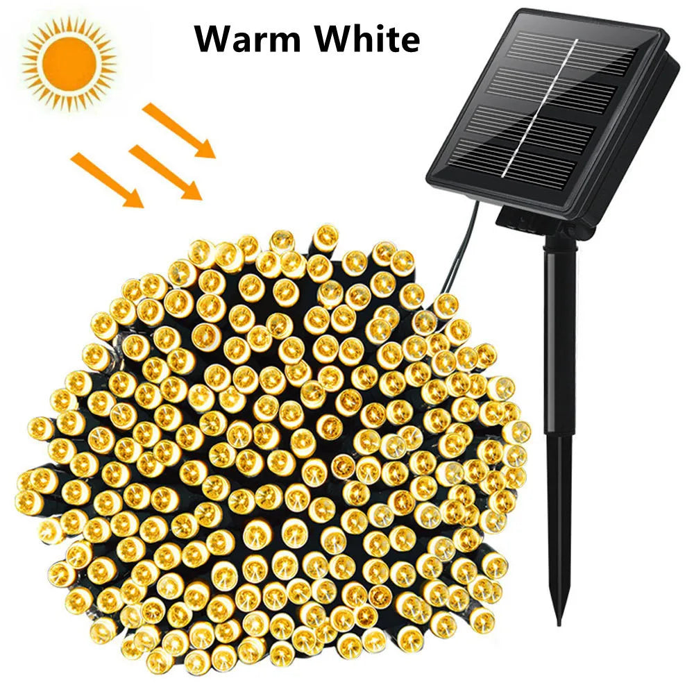 Luna Outdoor Solar Fairy Lights | Waterproof, 50-300 LEDs for Garden and Christmas Decor 7
