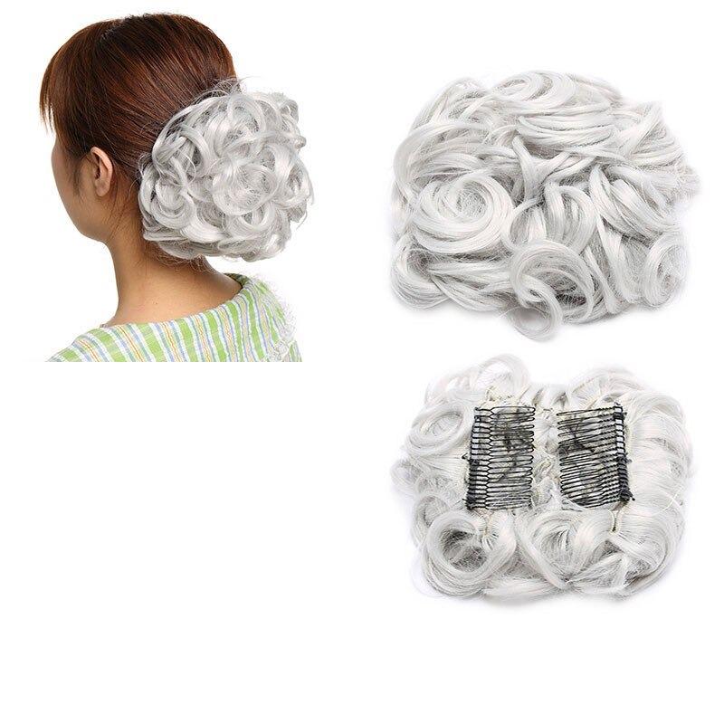 Luna Women's Hair Extensions | High-Temperature Fiber Bun 21