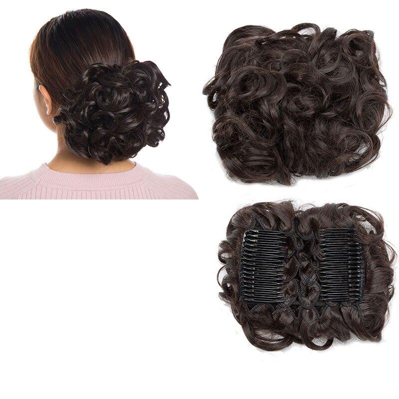 Luna Women's Hair Extensions | High-Temperature Fiber Bun 25