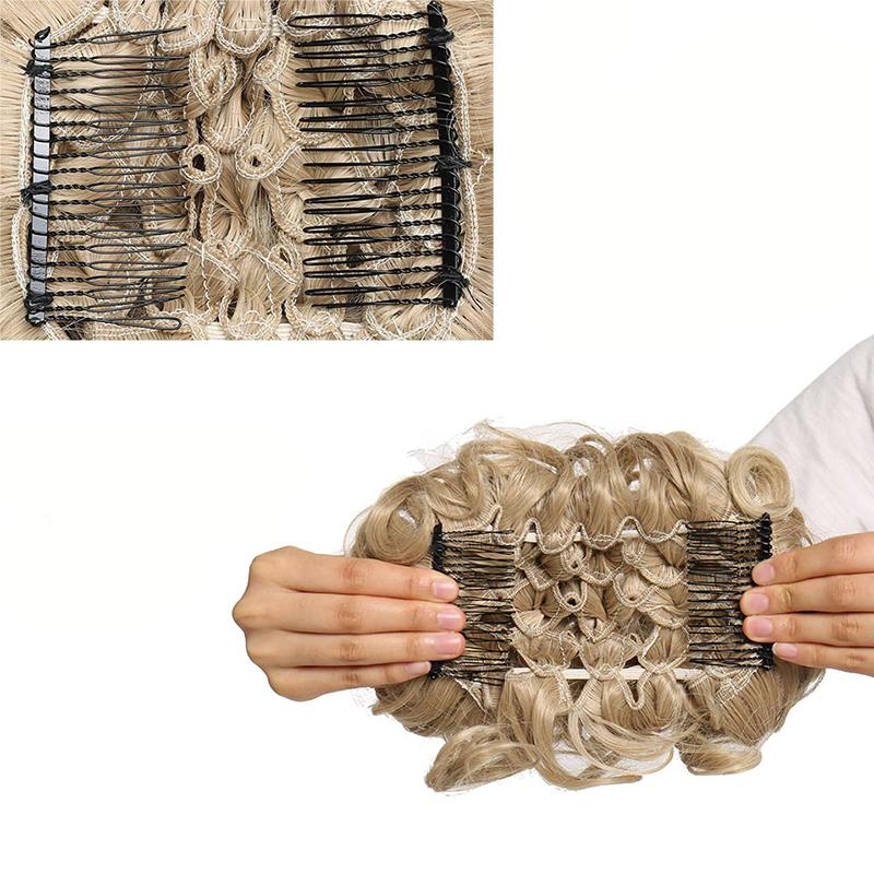 Luna Women's Hair Extensions | High-Temperature Fiber Bun 3