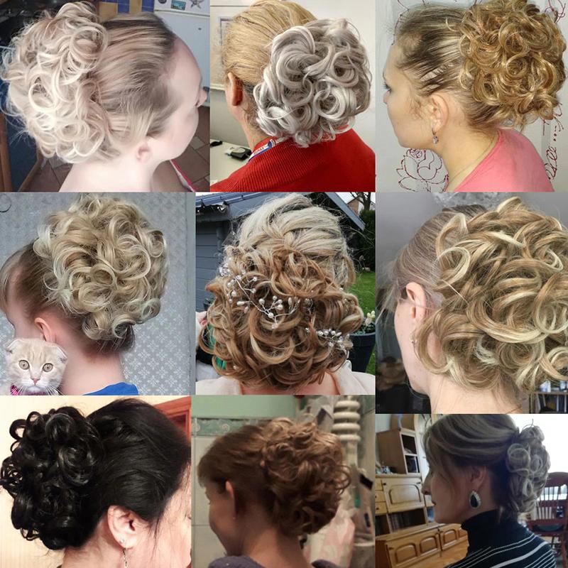 Luna Women's Wig | High-Temperature Fiber Curly Hair Extensions 6