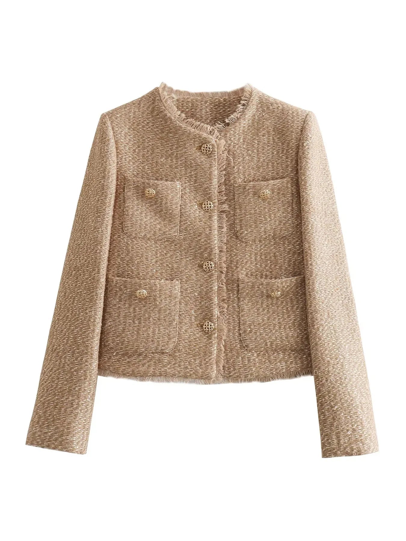 Melinda Women's Blazer | Structured Tweed, Vintage Chic 4