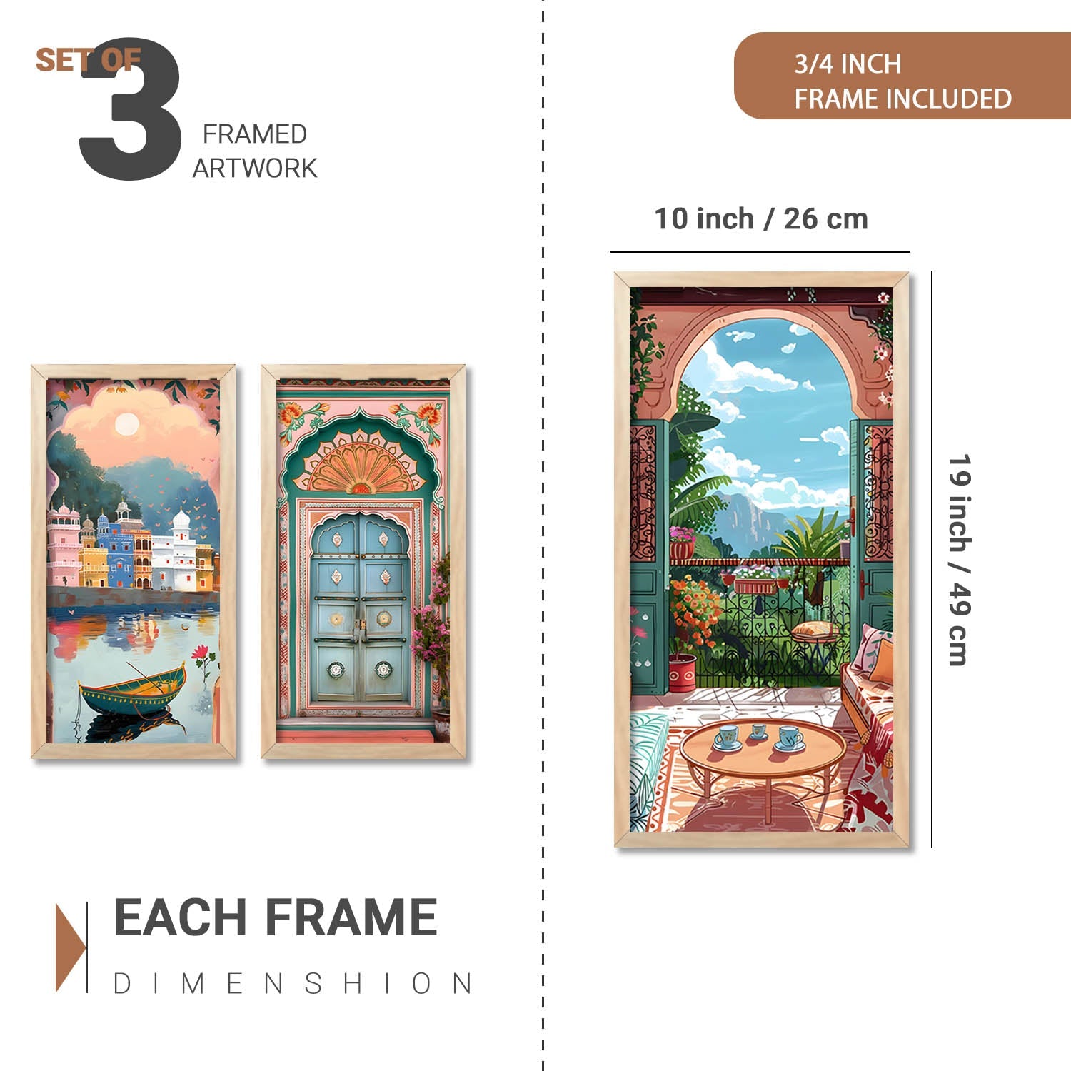 Mira Framed Wall Art | Modern Art Masterpieces, Abstract Design 2