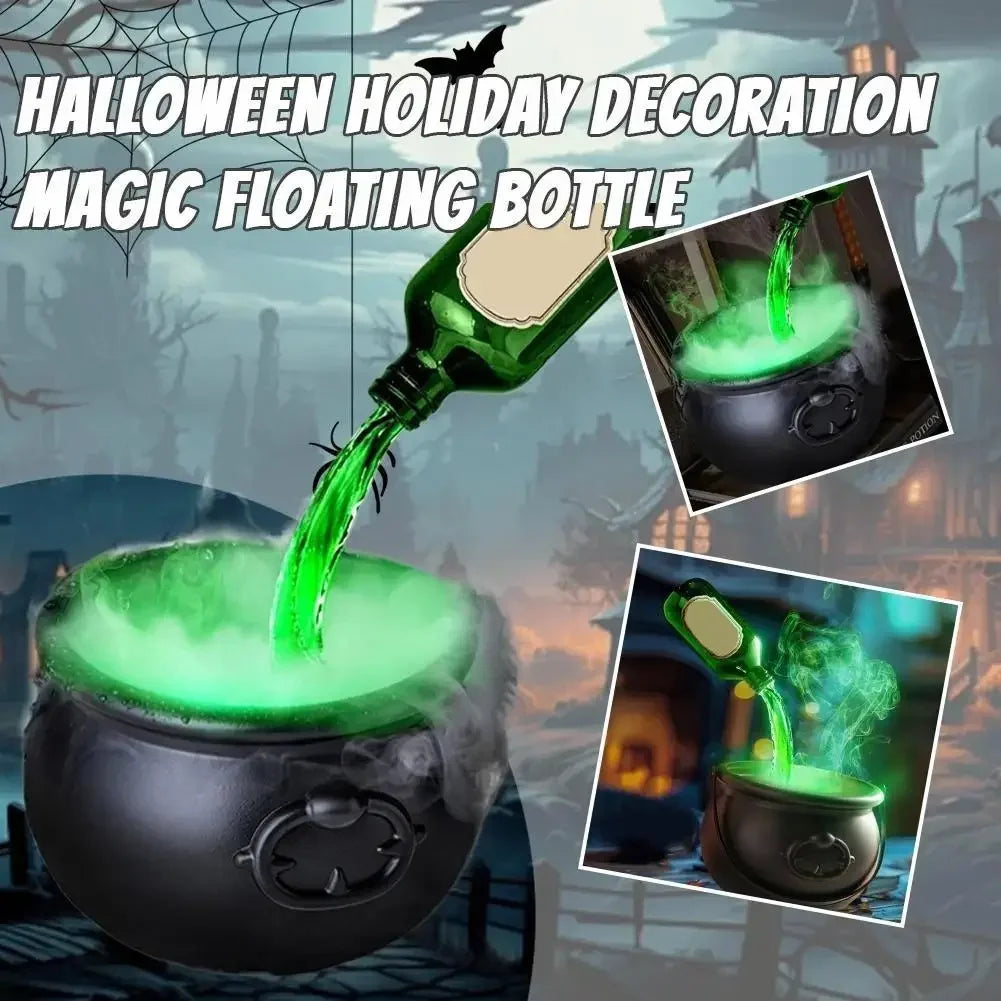 Misty Witch's Cauldron Fog Maker | Spooky Halloween Decoration, USB Powered 3