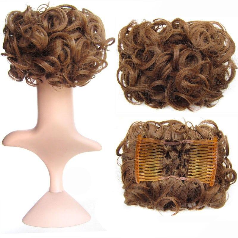 Misty Women's Hair Bun Extensions | High-Temperature Fiber, Curly 39