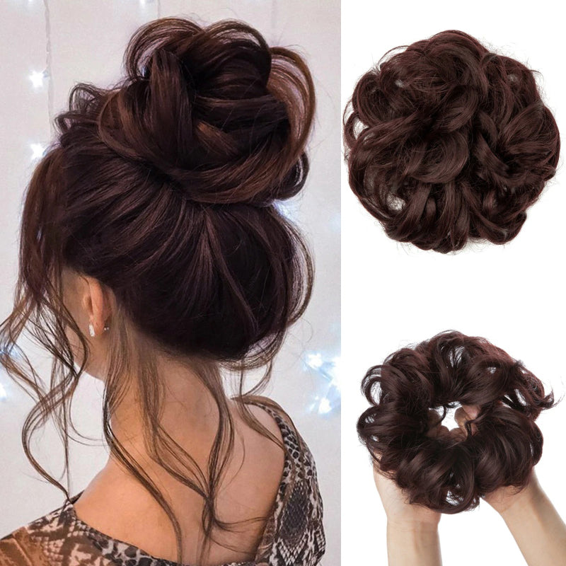Misty Women's Hair Bun Extensions | High-Temperature Fiber, Effortless Volume 33