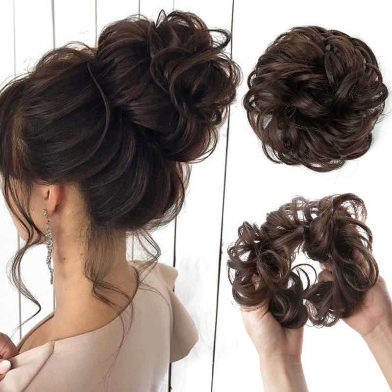Misty Women's Hair Bun Extensions | High-Temperature Fiber, Effortless Volume 38