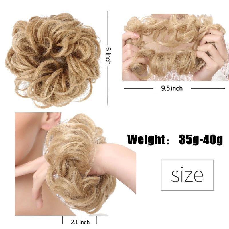 Misty Women's Hair Bun Extensions | High-Temperature Fiber, Effortless Volume 6