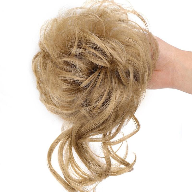 Misty Women's Hair Scrunchie | High-Temperature Fiber, Effortless Bun 24