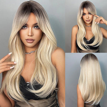 Poppy Women's Party Wig | Heat-Resistant Synthetic, Ombre Style 15