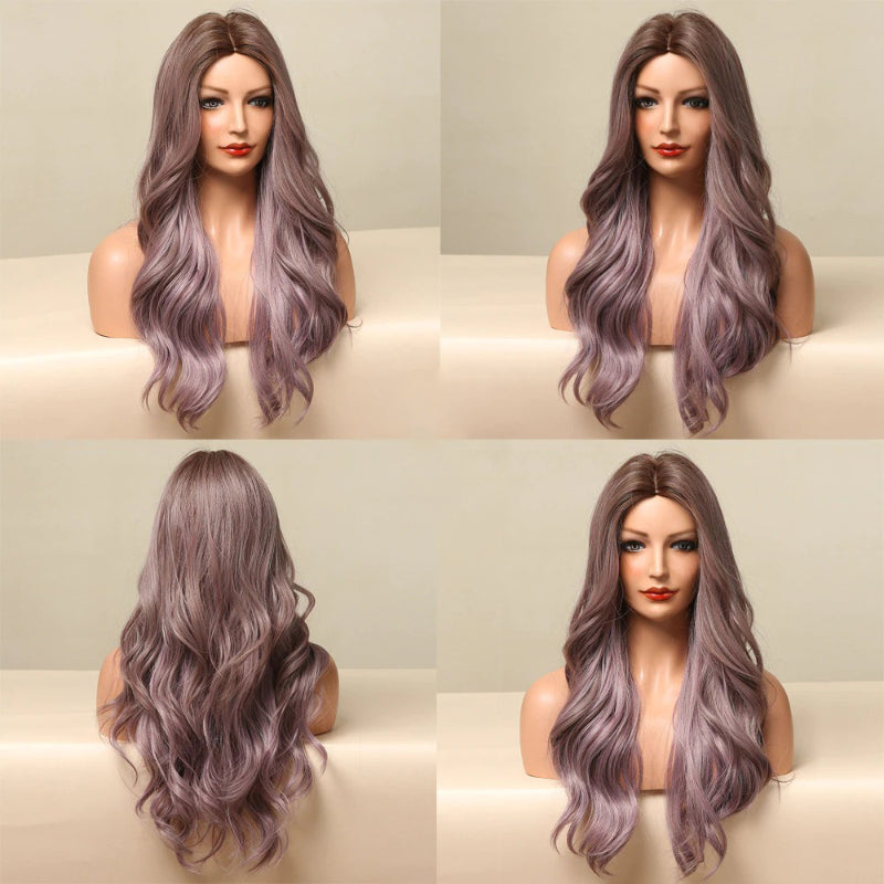 Poppy Women's Party Wig | Heat-Resistant Synthetic, Ombre Style 3