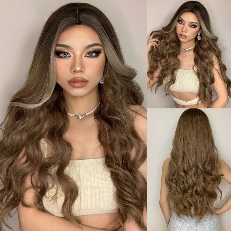 Poppy Women's Party Wig | Heat-Resistant Synthetic, Ombre Style 7