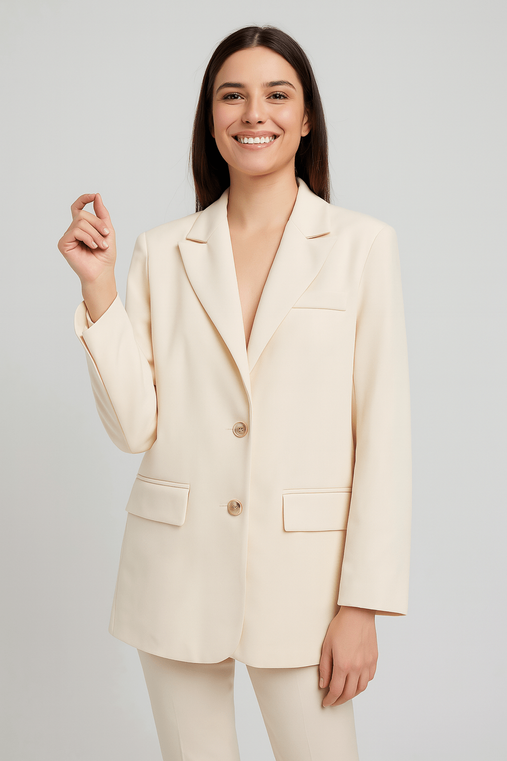 Remy Women's Black Blazer | Structured Fabric, Tailored Fit 1