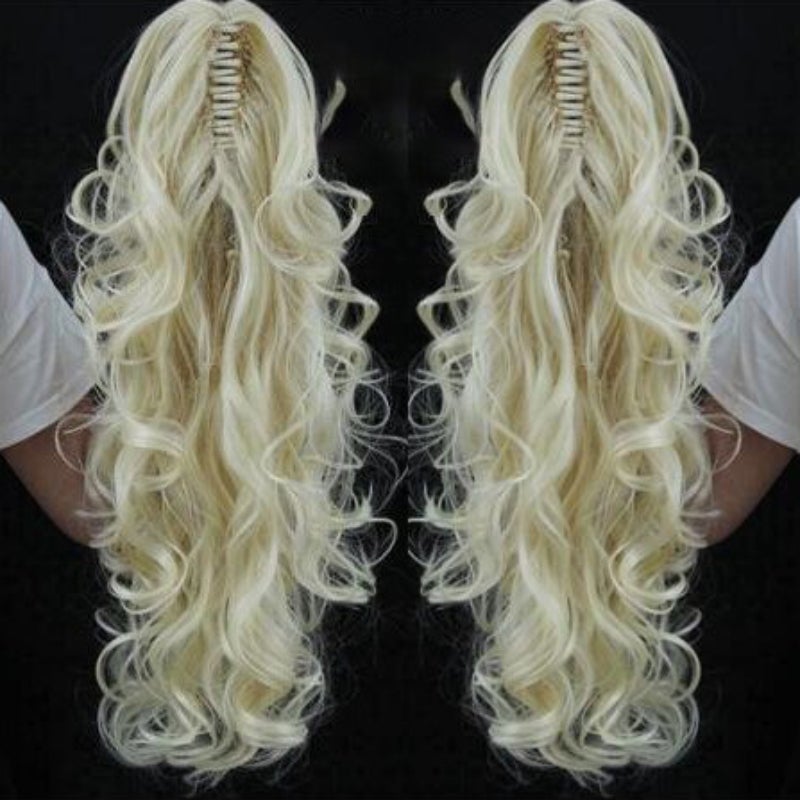 Rita Women's Claw Clip-in Ponytail Extension | High-Temperature Fiber, Versatile Style 21