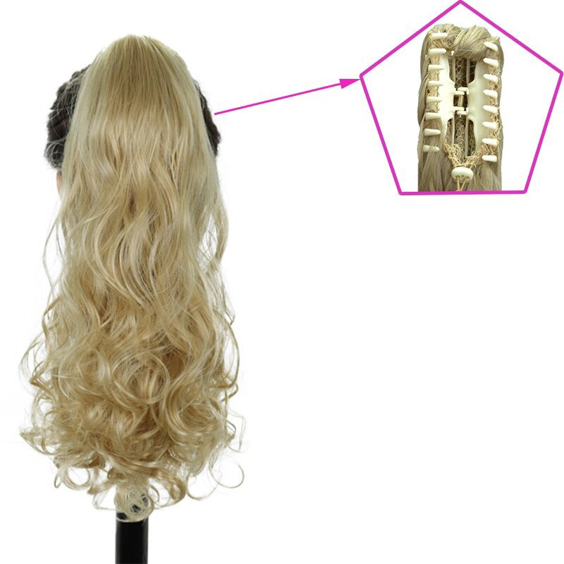 Rita Women's Claw Clip-in Ponytail Extension | High-Temperature Fiber, Versatile Style 22