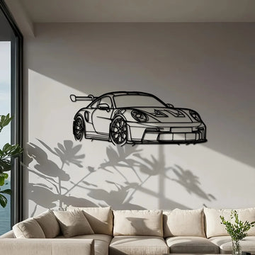 Sleek Iron Supercar Wall Art | Modern Decor for Car Enthusiasts 0