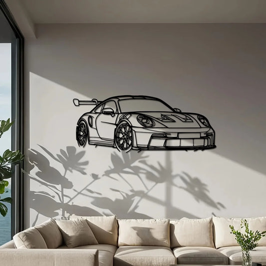 Sleek Iron Supercar Wall Art | Modern Decor for Car Enthusiasts 0