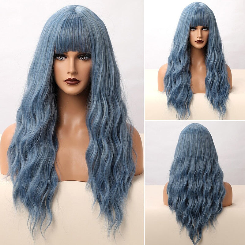 Sophie Women's Wavy Wig | Ombre Pink with Bangs 44