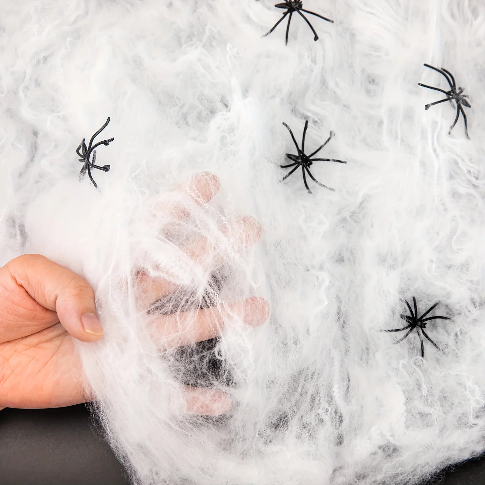 Spooktacular Spider Webs Halloween Decor | 60 Soft Cobwebs & 10 Spiders, Indoor/Outdoor 1