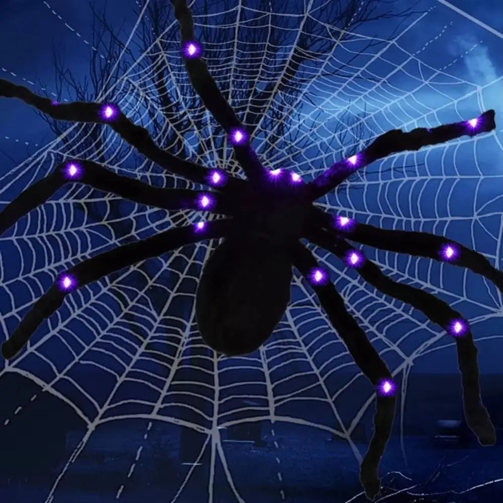 Spooky Spider Web Halloween Lights | 250 LEDs, Waterproof Outdoor Decoration 2