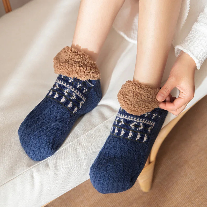 Sunny Unisex Warm Socks | Soft Coral Fleece, Non-Slip 5