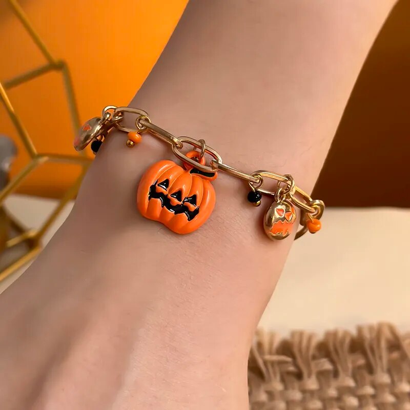 Tara Women's Bracelet | Halloween-Themed Multi-Charm, Adjustable Zinc Alloy 2